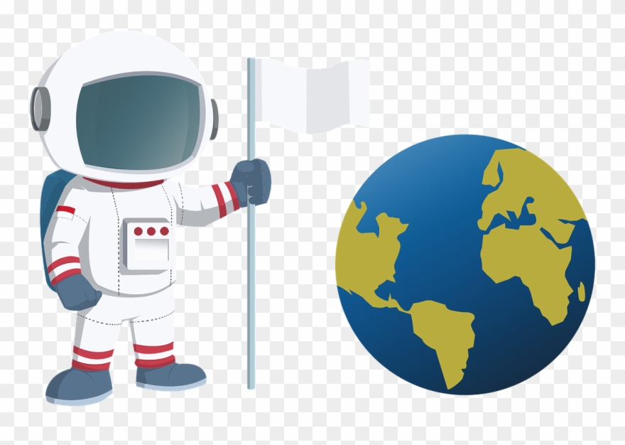 Pictures, Free Photos, Free Images, Royalty - Astronaut Earth Clipart - Png Download