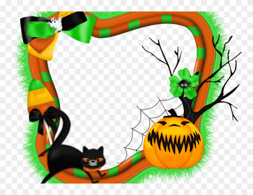 Marco Halloween - Halloween Frame Transparent Png Clipart