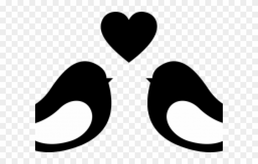 Branch Clipart Love Bird - Heart - Png Download