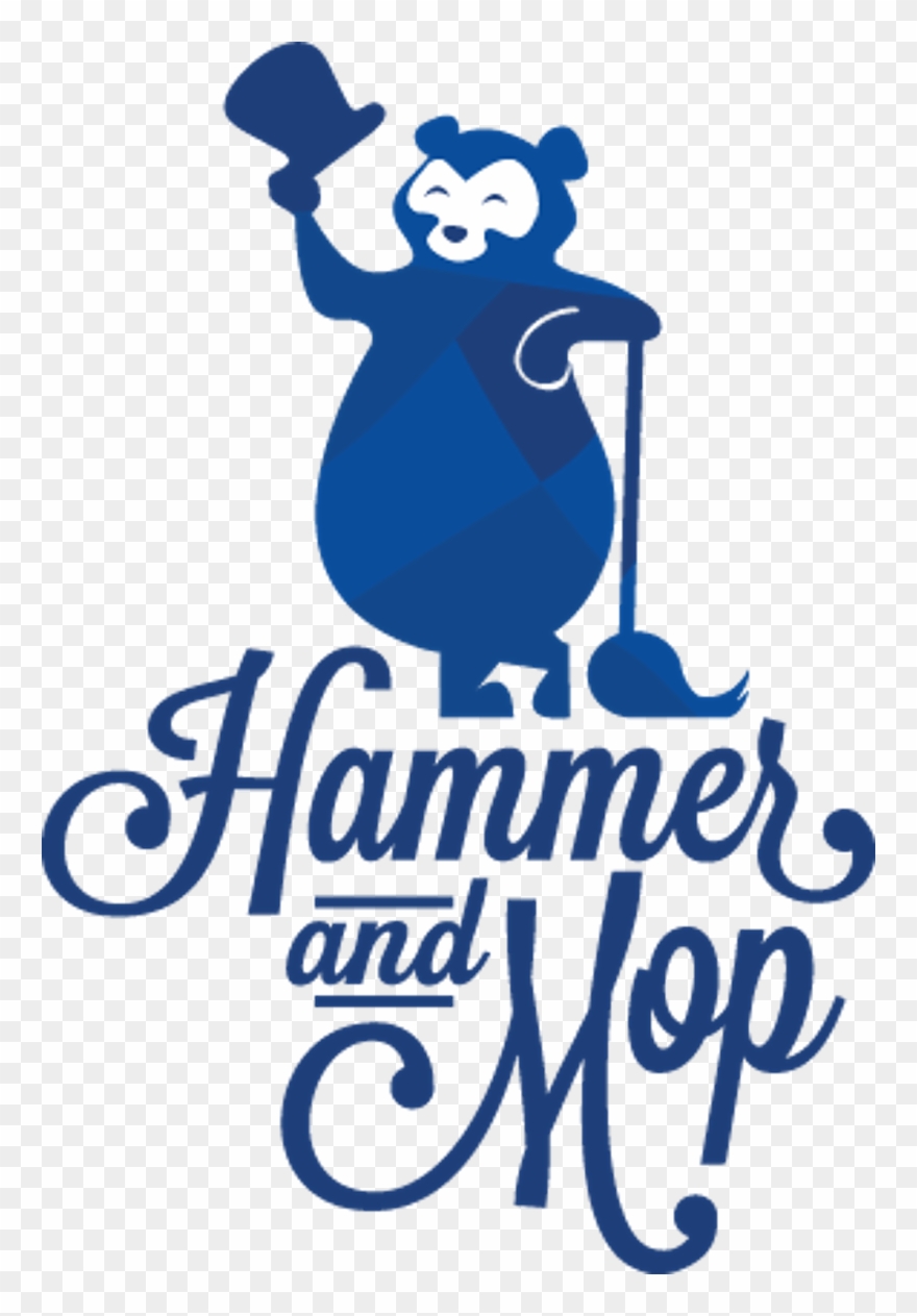Hammer And Mop - Cute Happy Camper Pillow Case Clipart