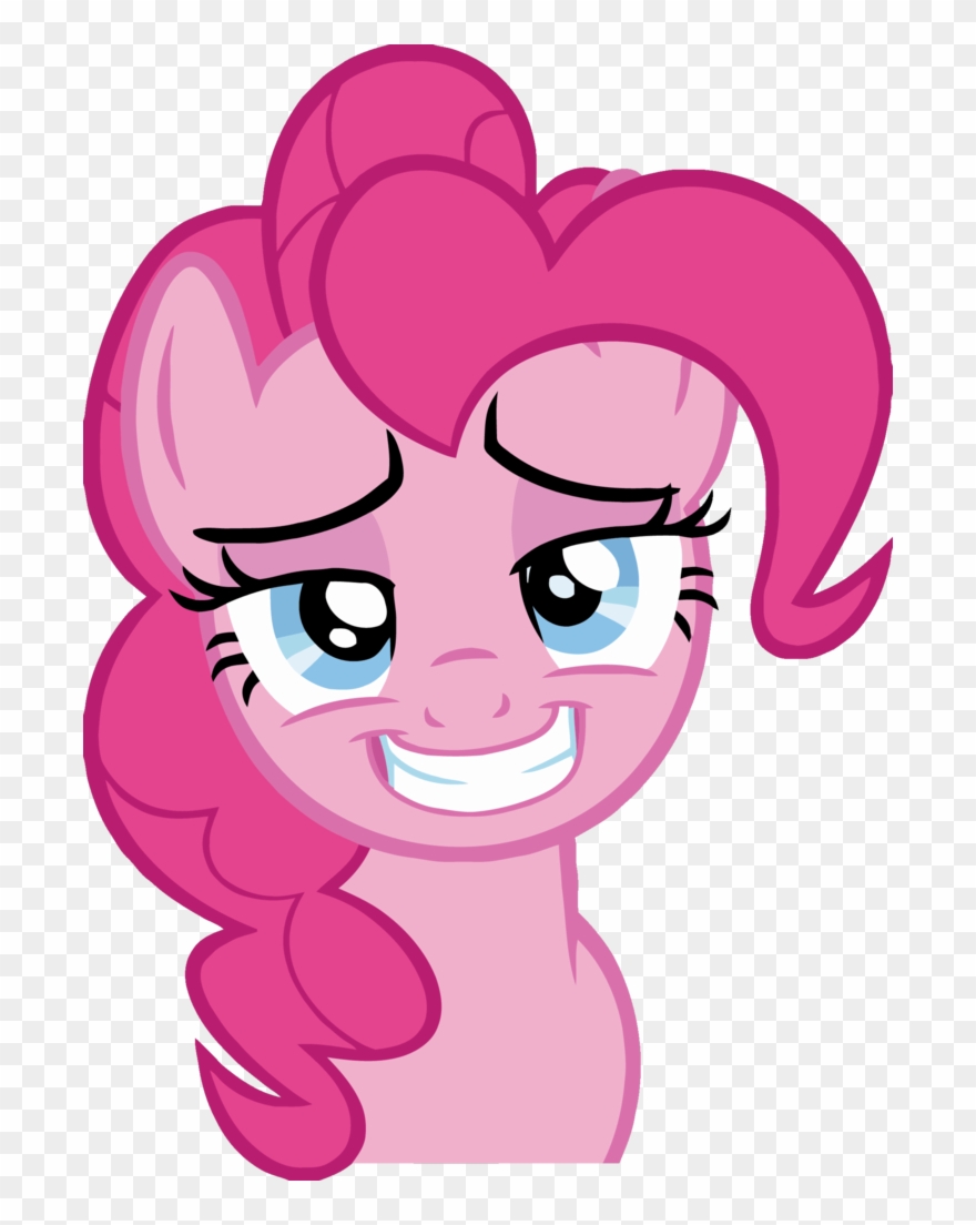 Artist Needed, Bedroom Eyes, Bust, Female, Grin, Looking - My Little Pony Pinkie Pie Head Clipart