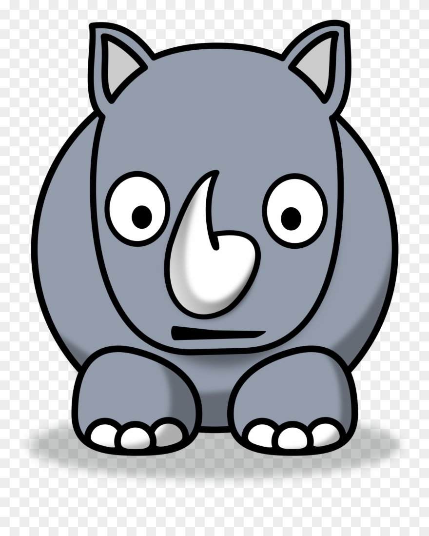Big Image - Rhino Cartoon Clipart