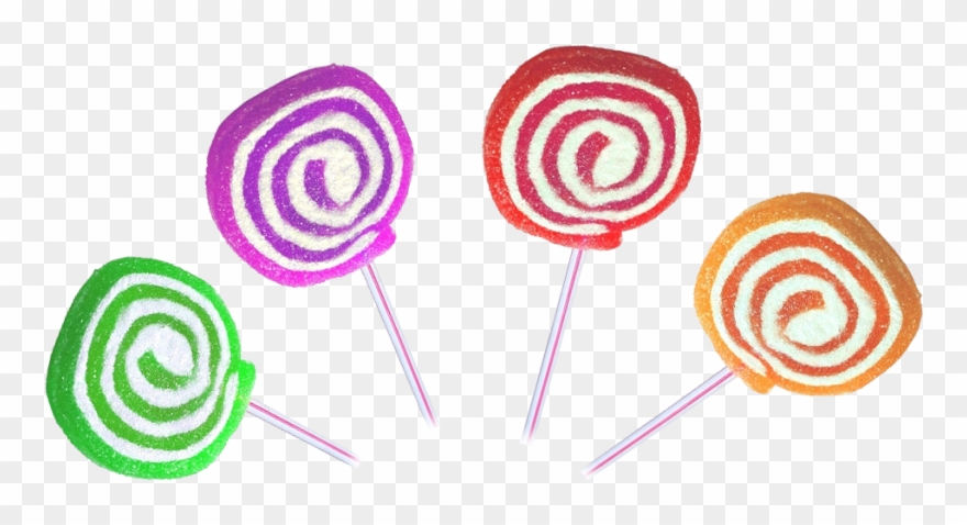 Spiral Clipart Rainbow - Lollipop - Png Download