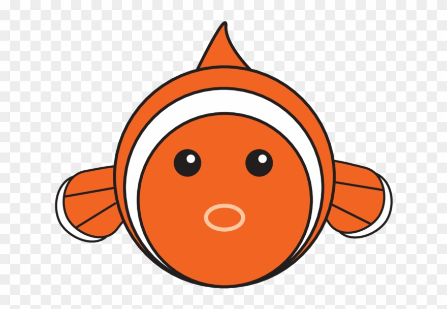 Animaru Clown Fish - Giclee Painting: Animaru's Fish - Animaru Cartoon Animal Clipart