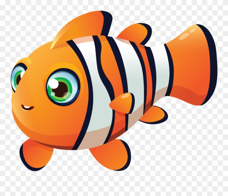 Gary The Clownfish - Coral Reef Fish Clipart