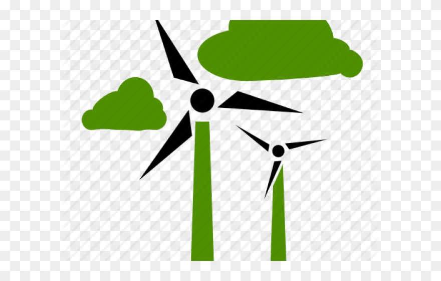 Green Clipart Windmill - Windmill - Png Download