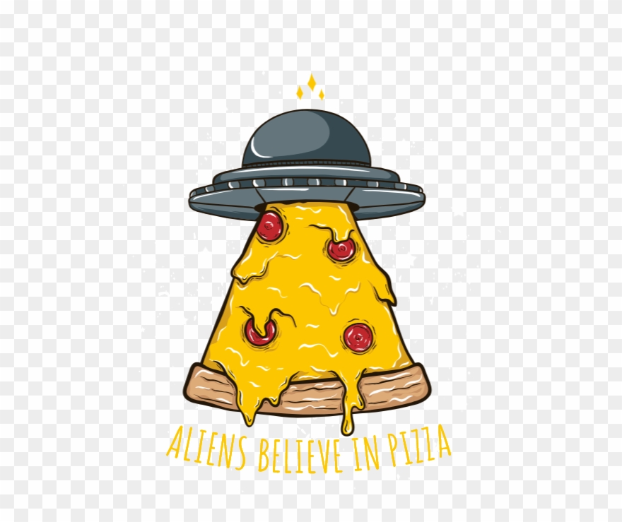 Aliens Believe In Pizza - Software Clipart