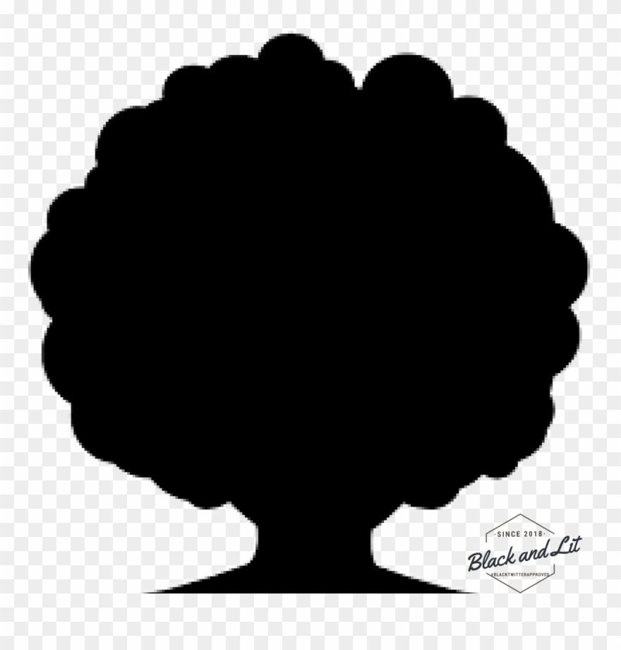 Clip Free Download Our Hair Grows Towards - Silhueta Mulher Afro - Png Download