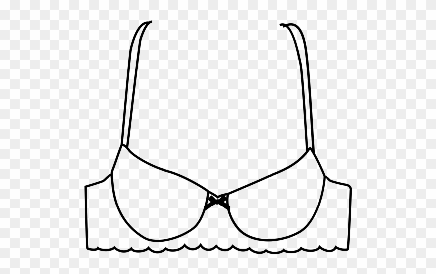 Bra Rubber Stamp - Panties Clipart