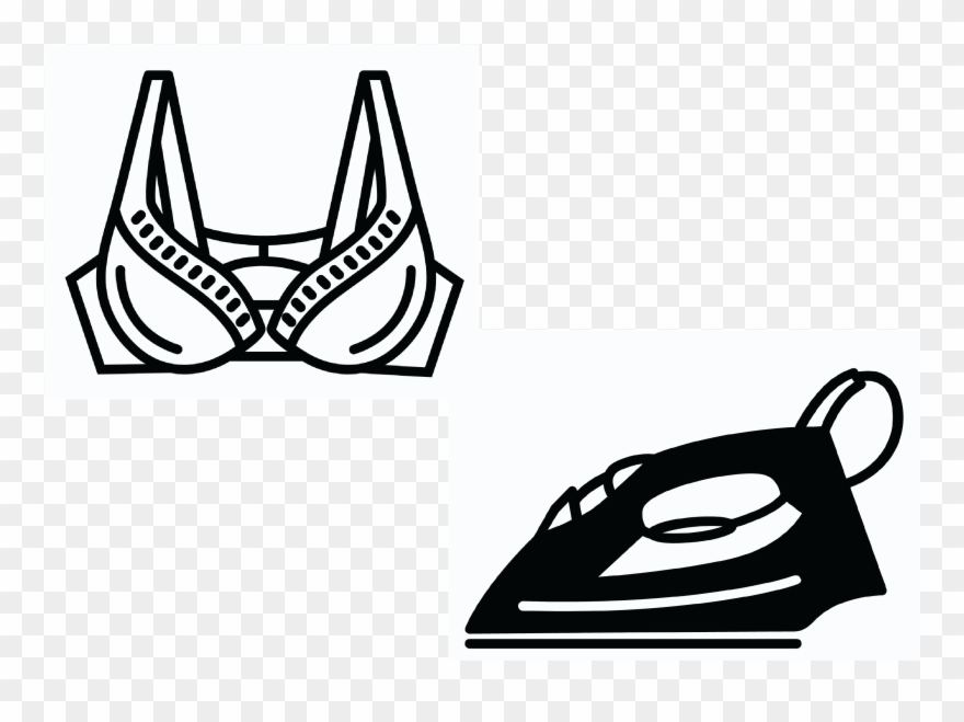 Combination Of The Icon “bra” And The Icon “iron” To - Icon Clipart