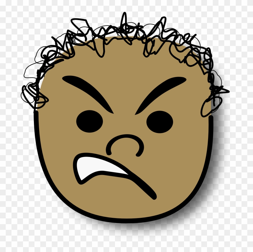Clipart - Ale Enfurecido - Angry Boy Face Clipart - Png Download