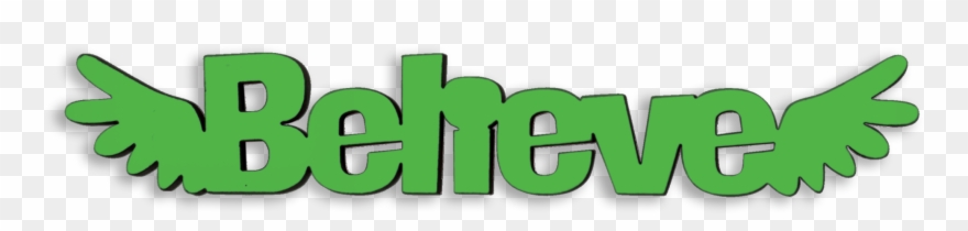 Believe Tiny Word - Word Clipart