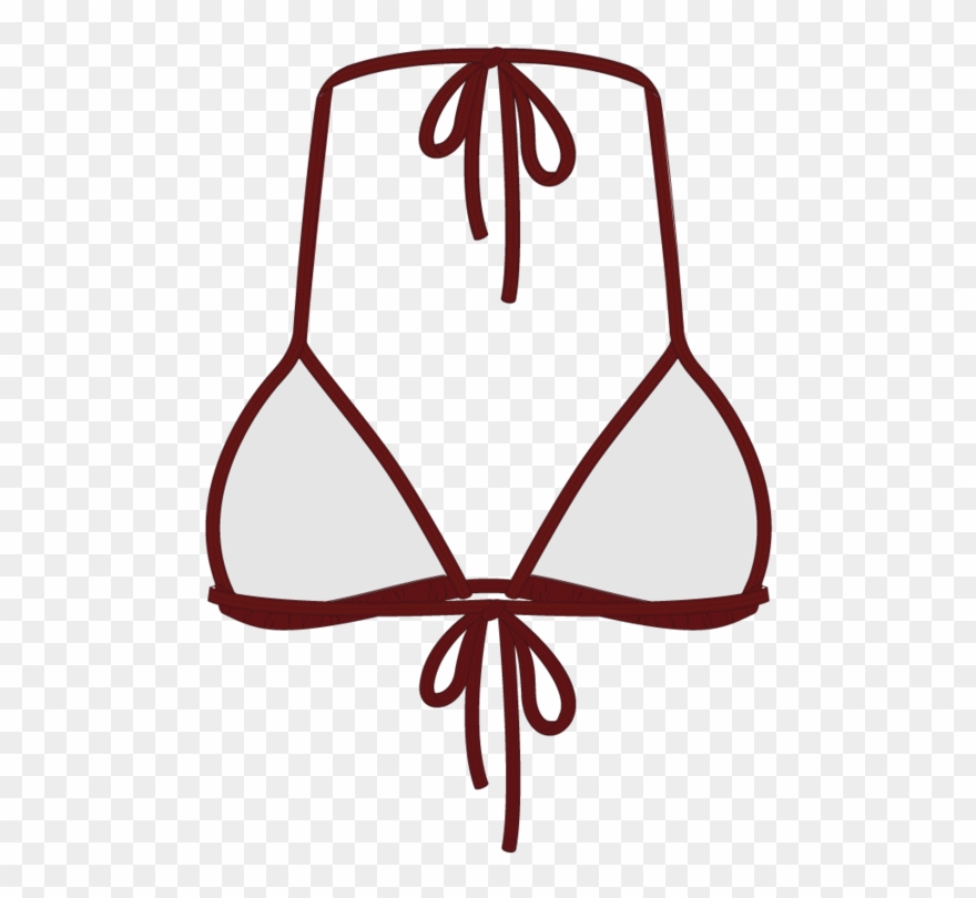 Plum Bikini Top Ii - Bikini Clipart