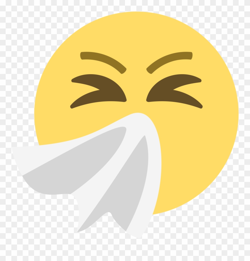 Spread By Coughs And Sneezes, Flu Viruses Can Live - Apparel Printing Emoji Sneezing Face Lunch Bag Clipart