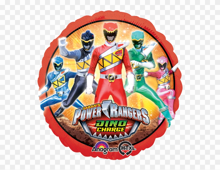 Globo Power Rangers - Power Rangers Dino Charge Circulo Clipart