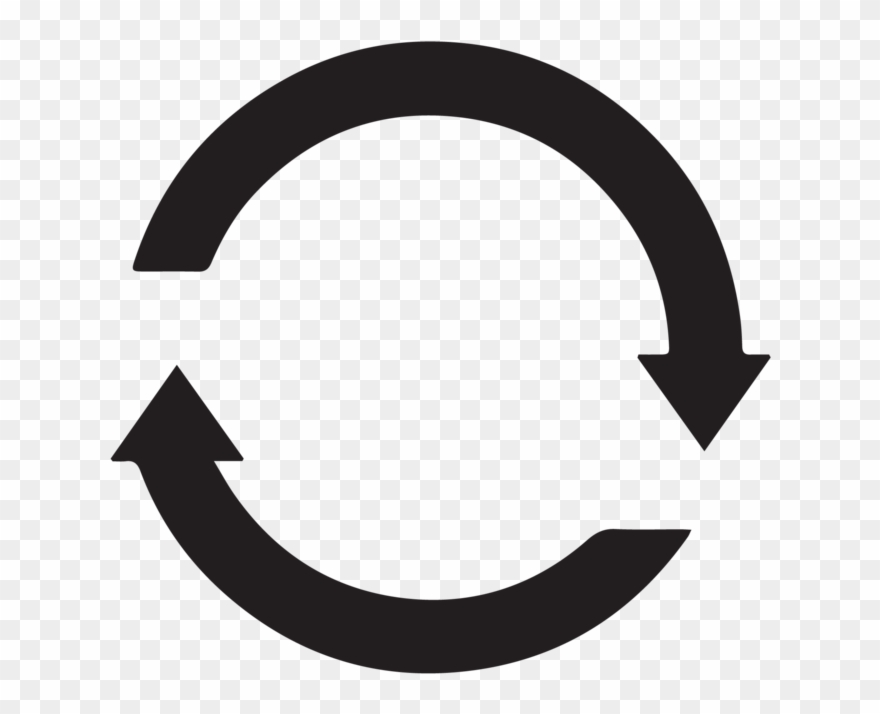 Our Focus-05 - Circular Arrow Black Icon Clipart
