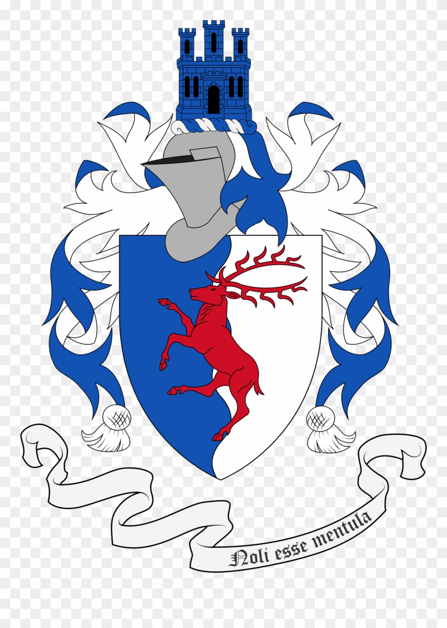 Stag Clipart Coat Arm - Gules - Png Download