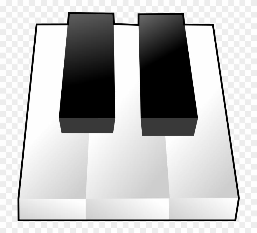 Free Vector Keys Clip Art - Piano Keys Queen Duvet - Png Download