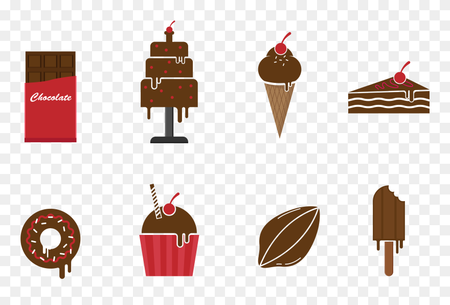 Elemental Clipart Ice Cream - Chocolate - Png Download