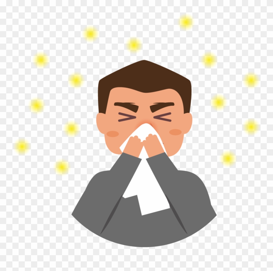 People With Hay Fever Or Perennial Allergic Rhinitis - Symptom Clipart