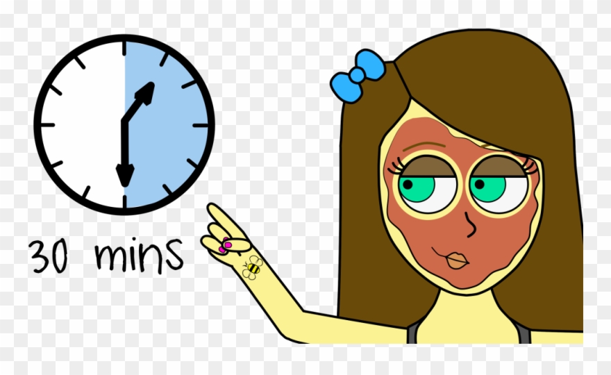 Once The Mask H Honey, Cinnamon, Nutmeg Face Mask - 1 00pm Clock Clipart