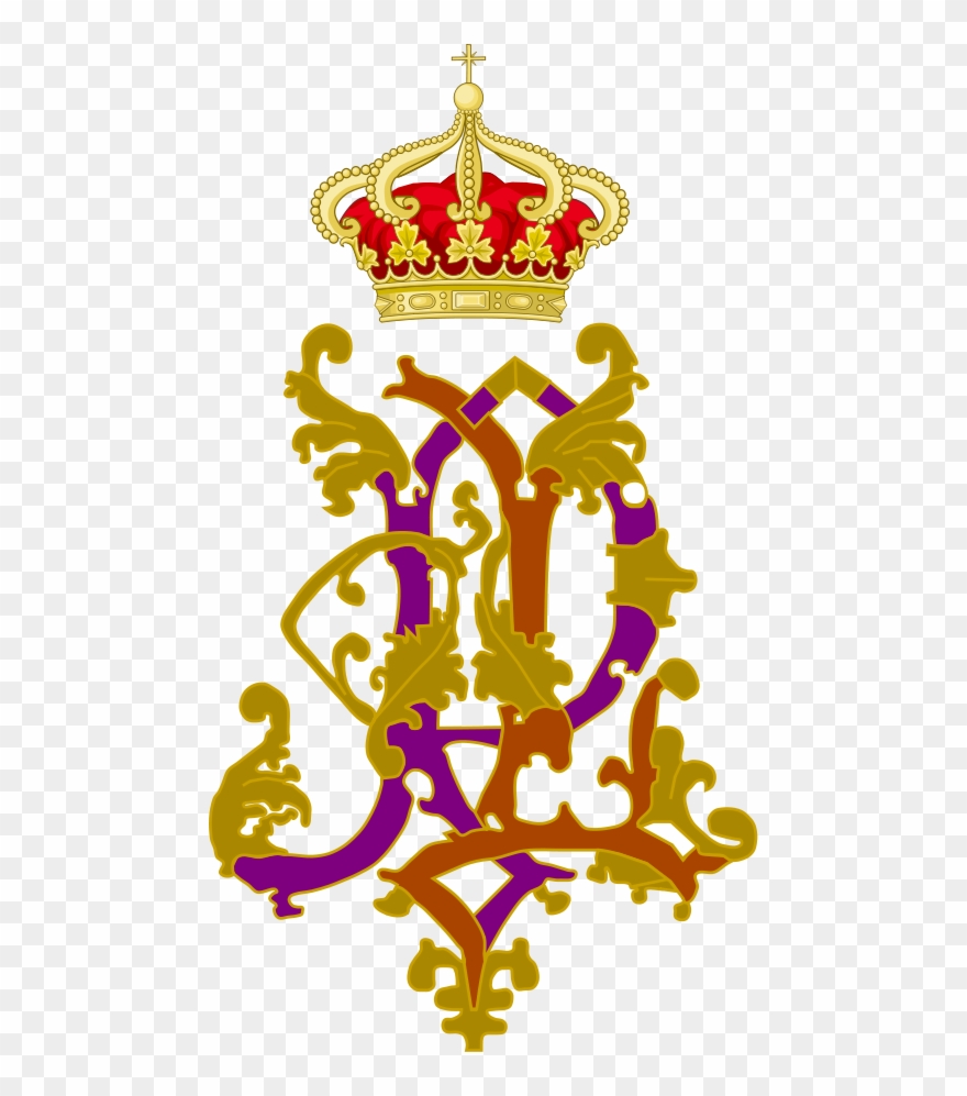 Dual Cypher Of King Luis I And Queen Maria Pia Of Portugal - Nature Protection Service Clipart