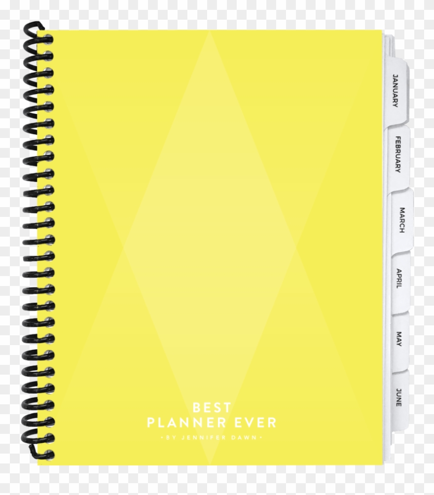 Daily Goals And Schedule Planner Best Ever - Yellow Clipart