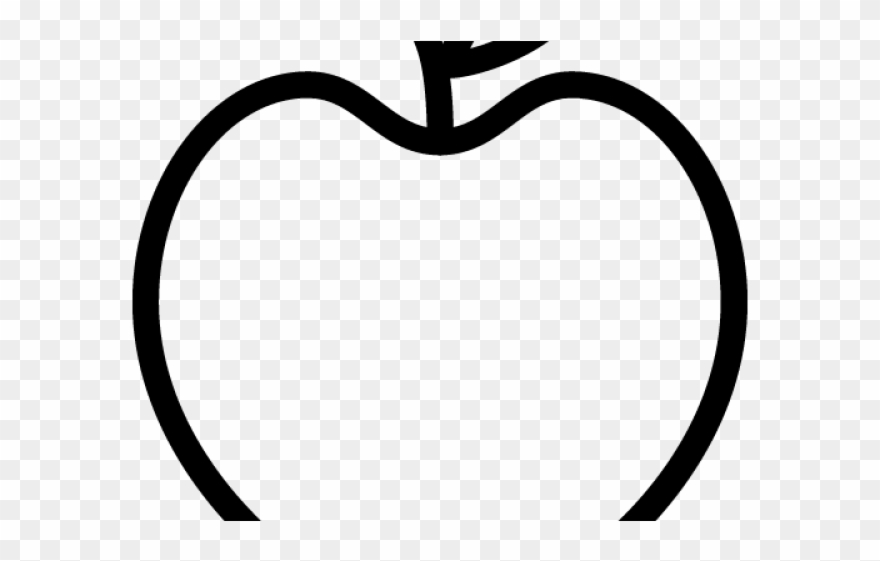 Drawn Apple Outline - Drawing Clipart