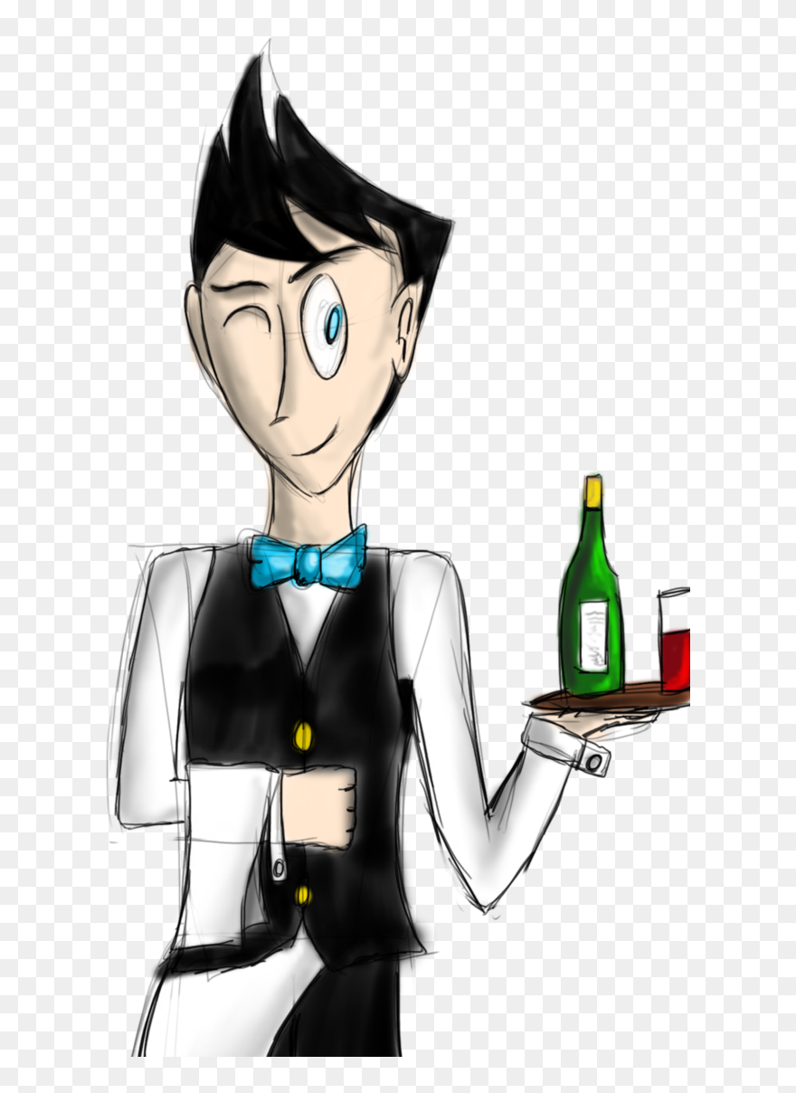 Waiter Chiro By Chirochick-d30xpii - Busy Waiter Cartoon Png Clipart