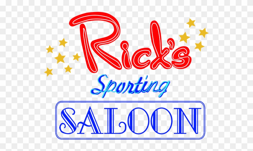 Table Tents - Rick's Sporting Saloon Clipart