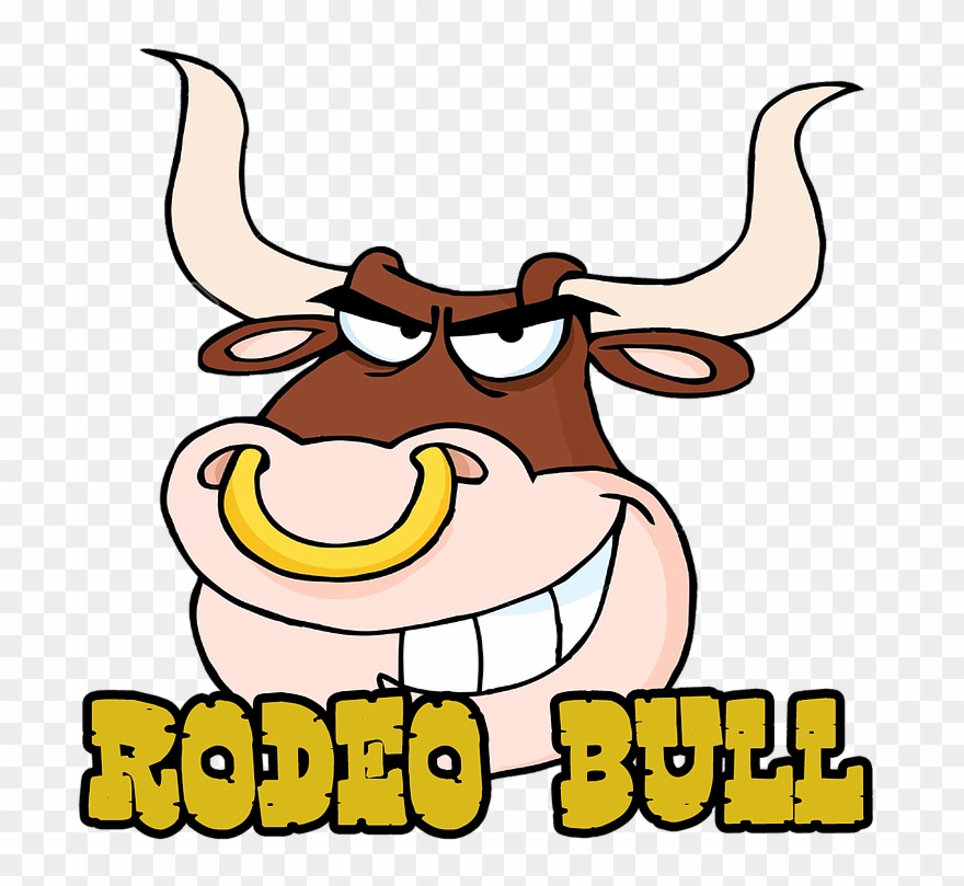 Inflatable Hire Rodeo Bull Logopng - Cartoon Bull Face Clipart