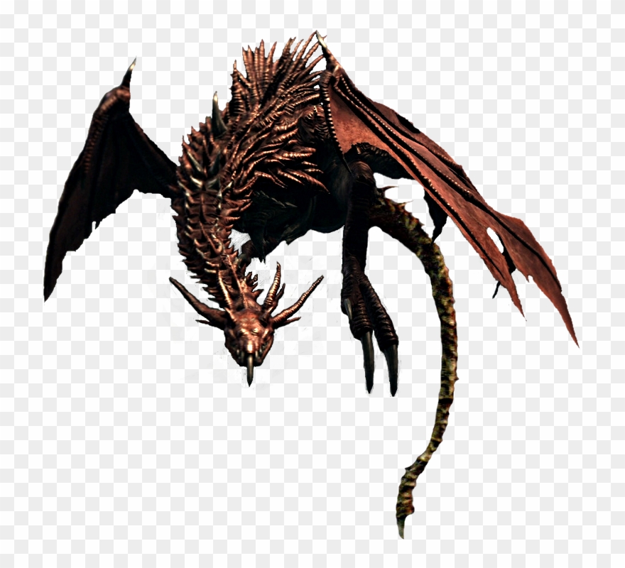 Hellkite Dragon - Dark Souls Dragon Png Clipart