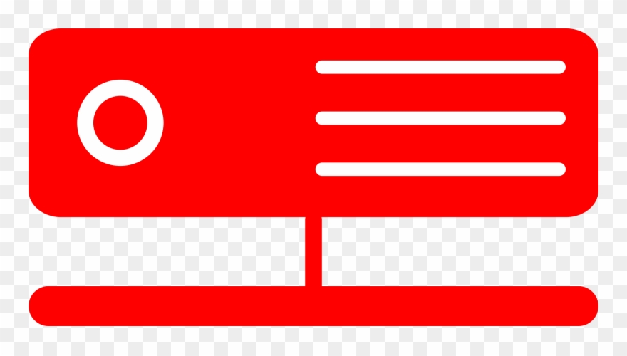 Big Image - Red Servers Icon Png Clipart