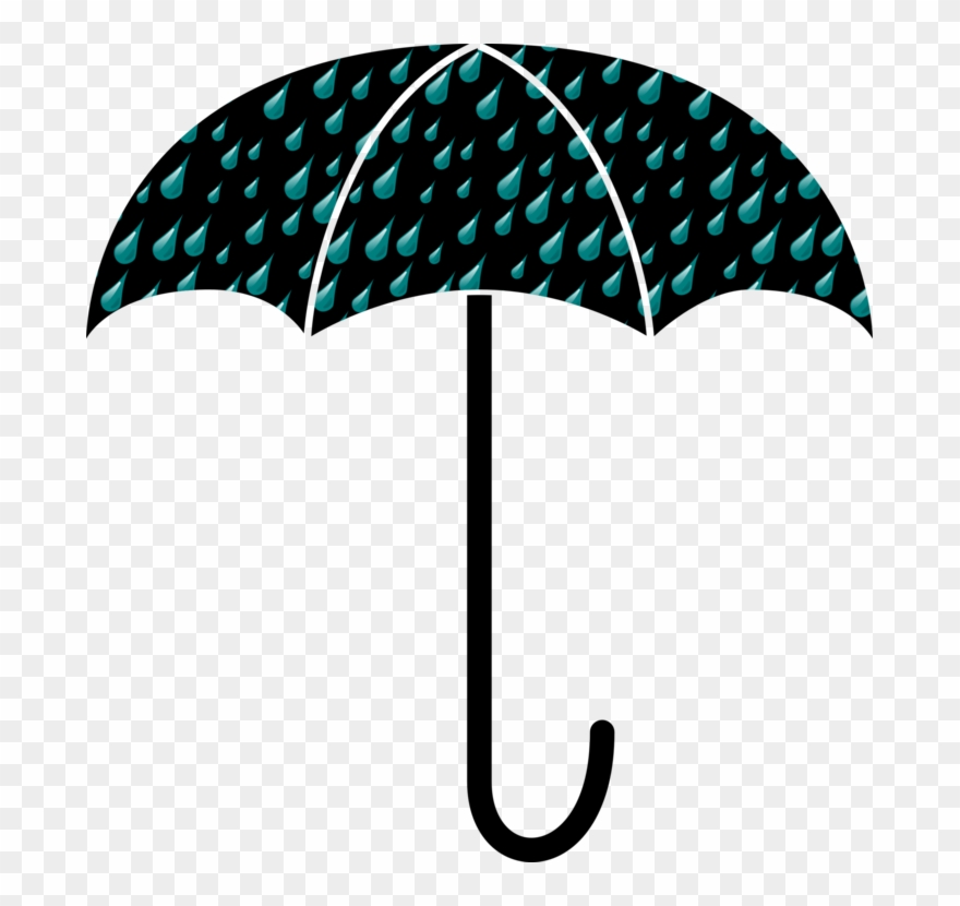 Umbrella Drawing Silhouette Clothing Document - Clip Art Image Of Umbrella - Png Download