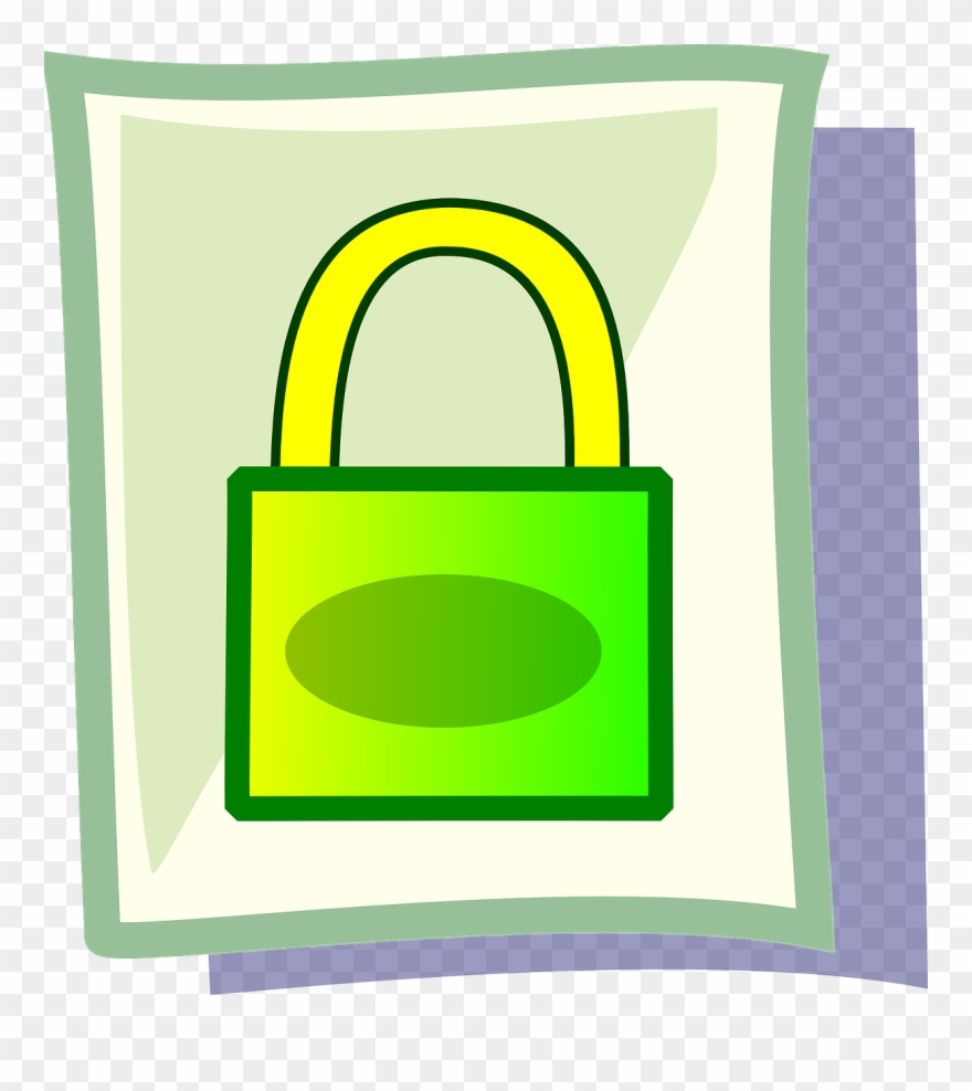 Safety Vector Lock Graphic - Clip Art - Png Download