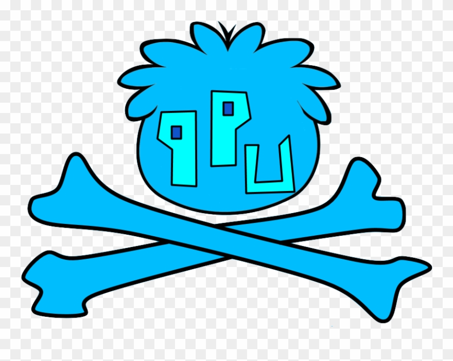 Penguin Puffle Union - Club Penguin Puffle Azul Clipart