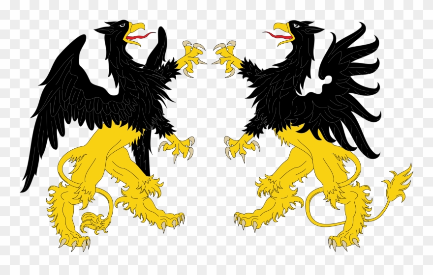 File - Heraldic Griffin - Svg - Veni Vidi Vici Coat Of Arms Clipart
