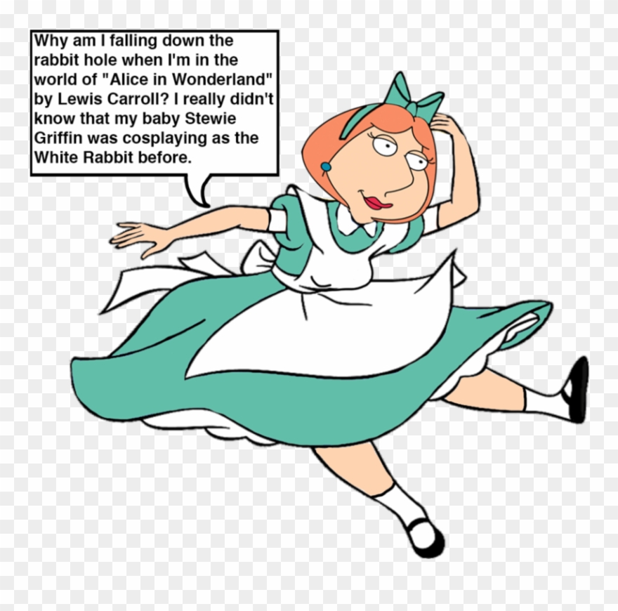 Falling Clipart Falling Down - Alice In Wonderland Alice Falling - Png Download