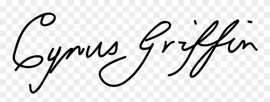 Cyrus Griffin - Calligraphy Clipart