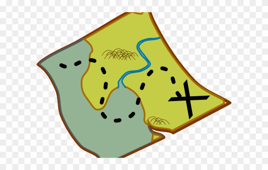 Maps Clipart Pirate Map - Treasure Map Clip Art - Png Download