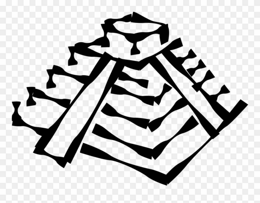 Drawn Pyramid Inca Pyramid - Piramide Inca Png Clipart