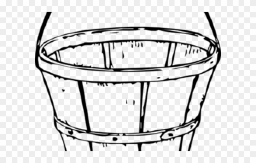 Bucket Clipart Ember - Line Drawings Of Baskets - Png Download