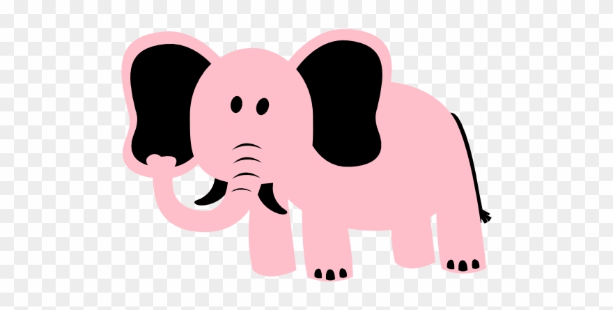Elephant Pink Clip Art Elephant, Clip Art, Paper Wallpaper, - 3drose Dpp_182458_1 Print Of Purple Elephant - Png Download