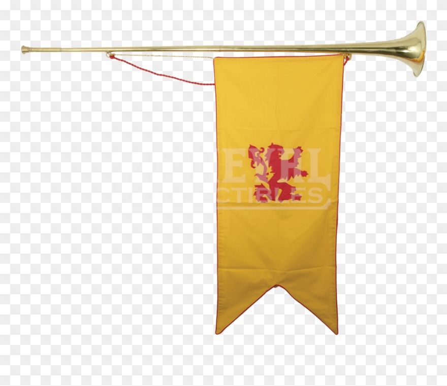 Transparent Trumpet Medieval Clip Art Royalty Free - Medieval Trumpet - Png Download