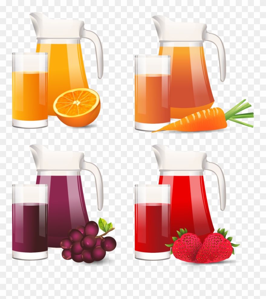 Juice Clipart Jug - Orange Juice Grape Juice - Png Download