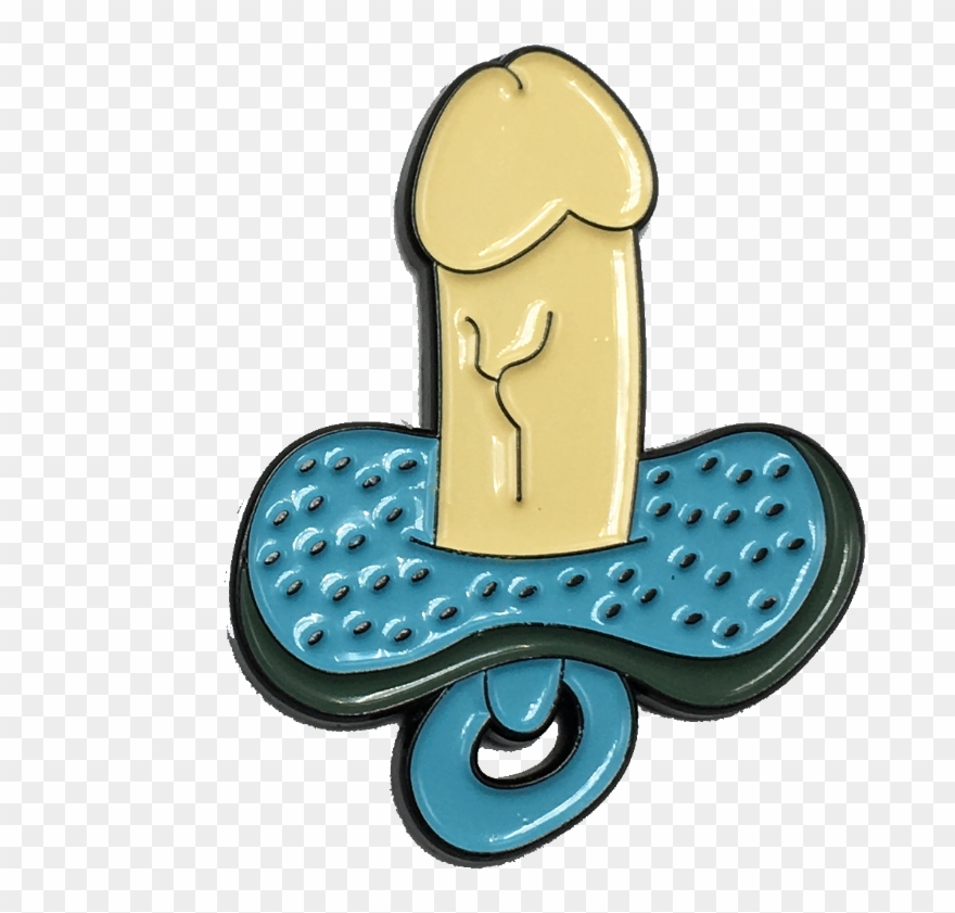 Penis Pacifier Pin - Pacifier Clipart