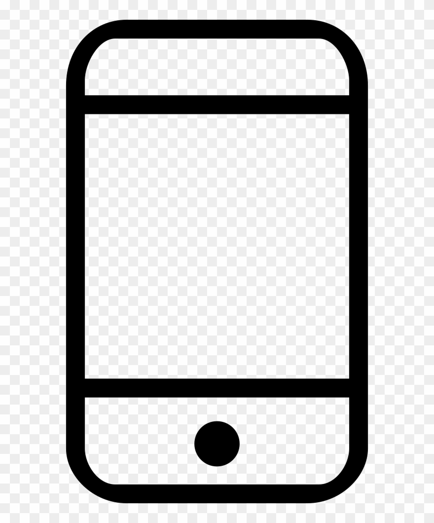 Svg Png Icon - Black And White Phone Clip Art Transparent Png