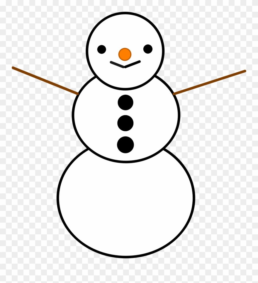 Snowman - Drawing Clipart