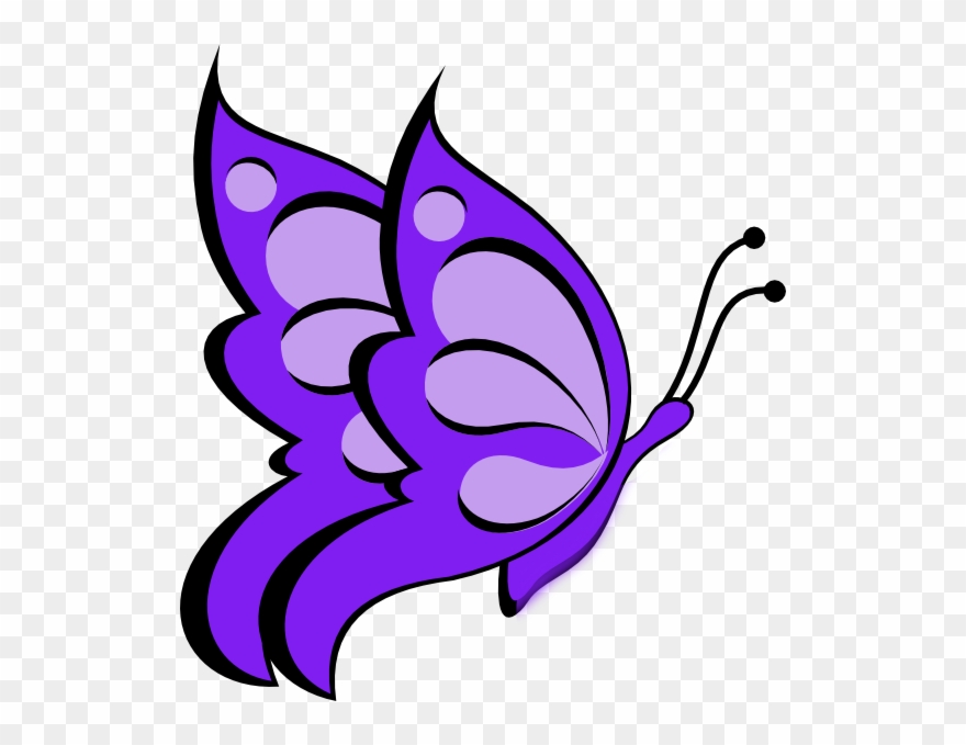Easy Butterfly Drawing Clipart Drawing Sketch - Clip Art - Png Download