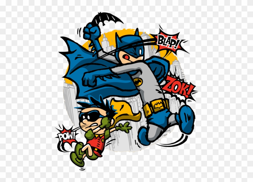 Dick And Bruce - Calvin And Hobbes Batman Clipart